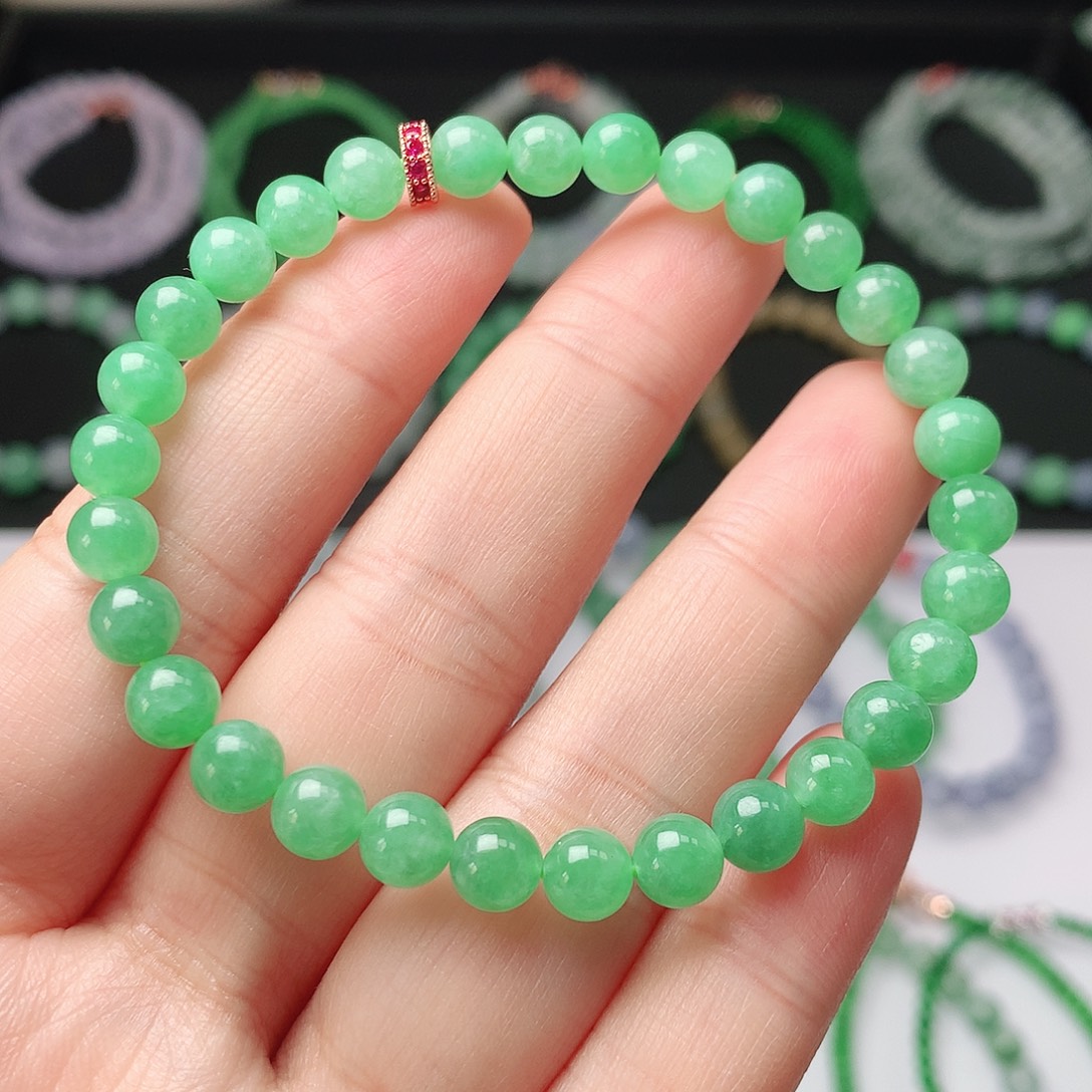 小***勺翡翠未镶嵌手链翡翠