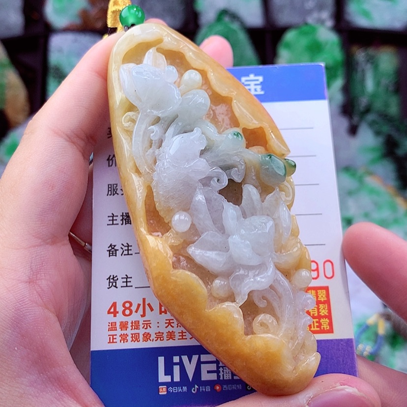 【闪购商品】翡翠颈饰未镶嵌挂件