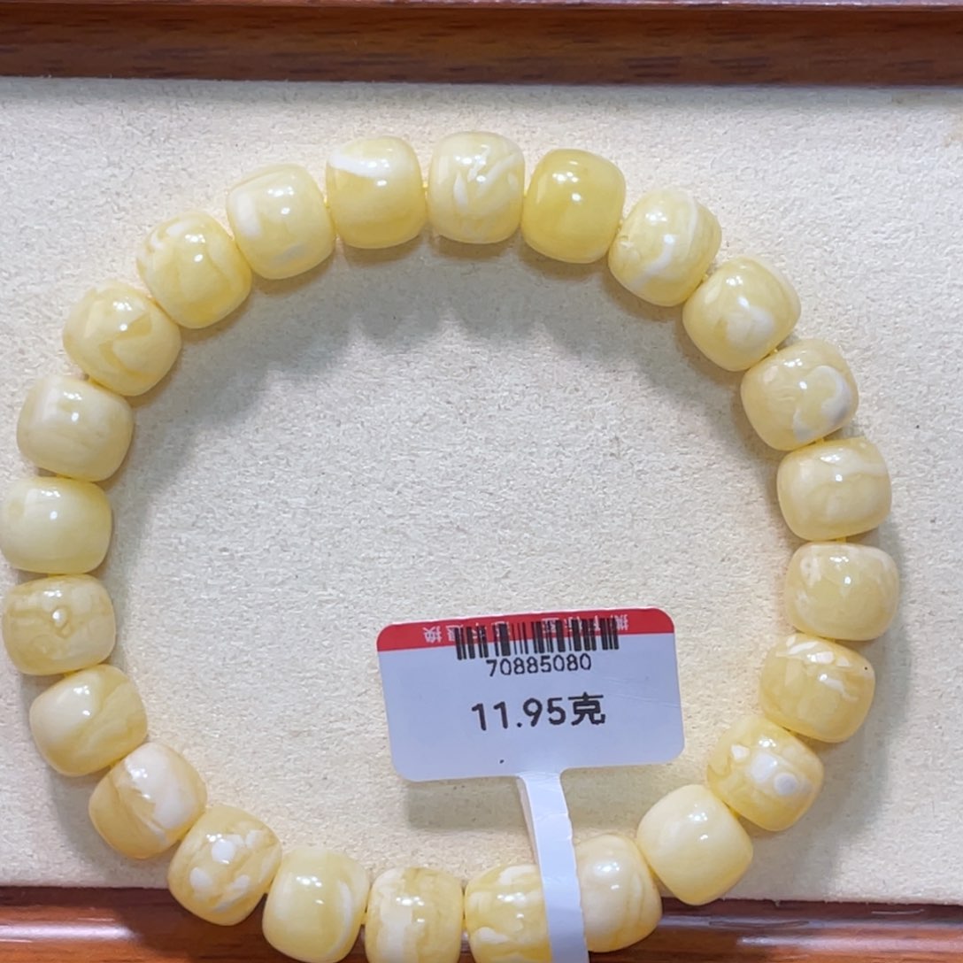 蜜蜡手链未镶嵌阿尔卑斯