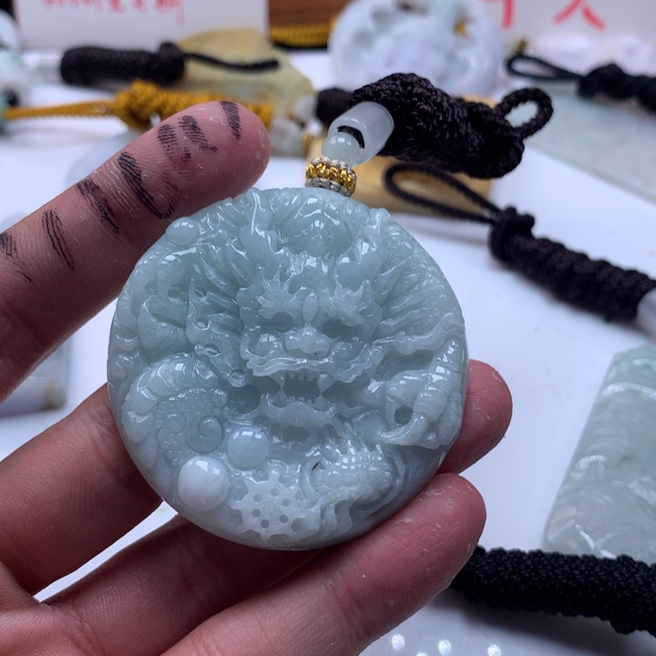颈饰未镶嵌翡翠保真天然a货翡翠