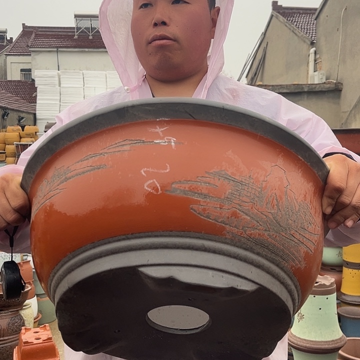 紫砂紫砂花盆盆栽