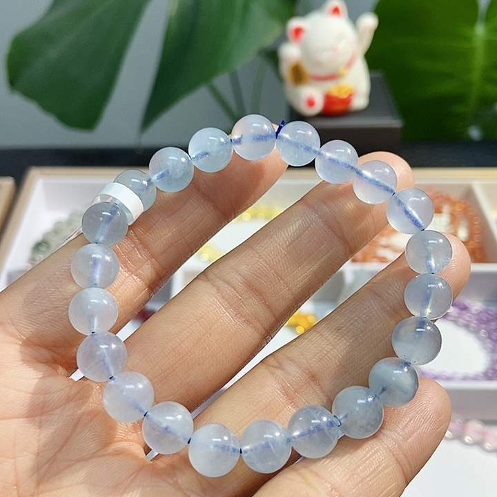 水晶手链未镶嵌海蓝宝
