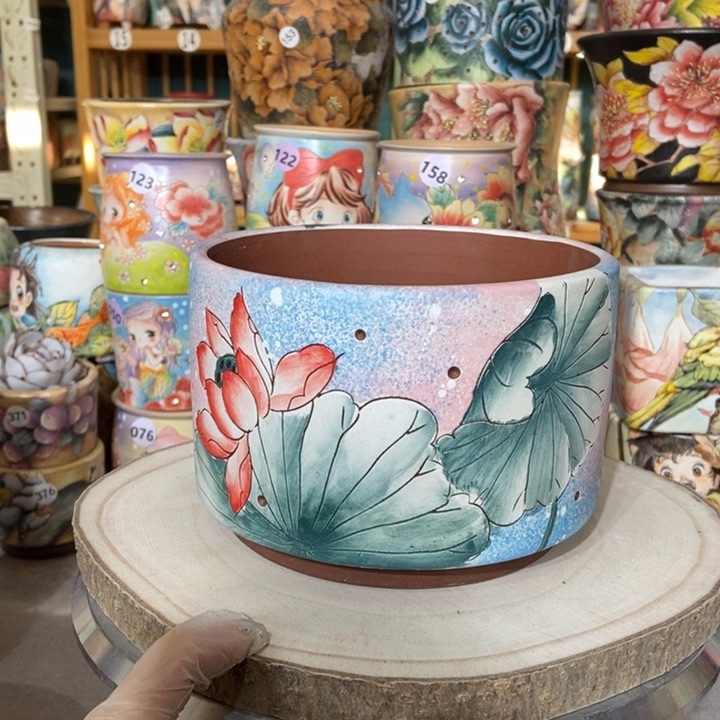 红陶景德镇艺术手绘作品