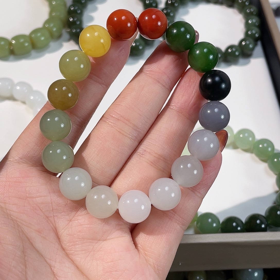 和田玉手链未镶嵌12