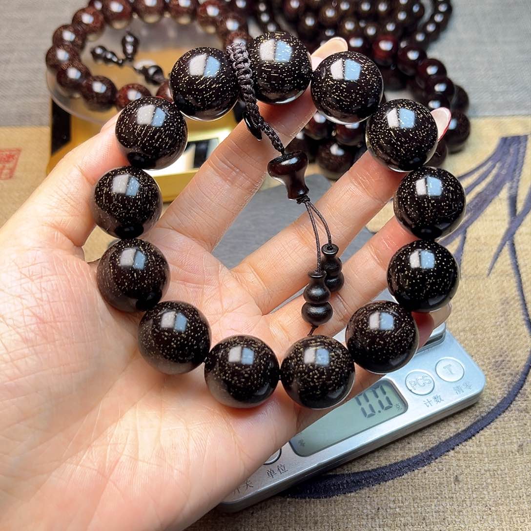 檀香紫檀（小叶紫檀）1.8 13颗爆星