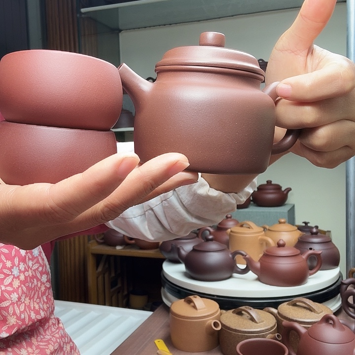 林***紫砂茶壶精工半手德钟