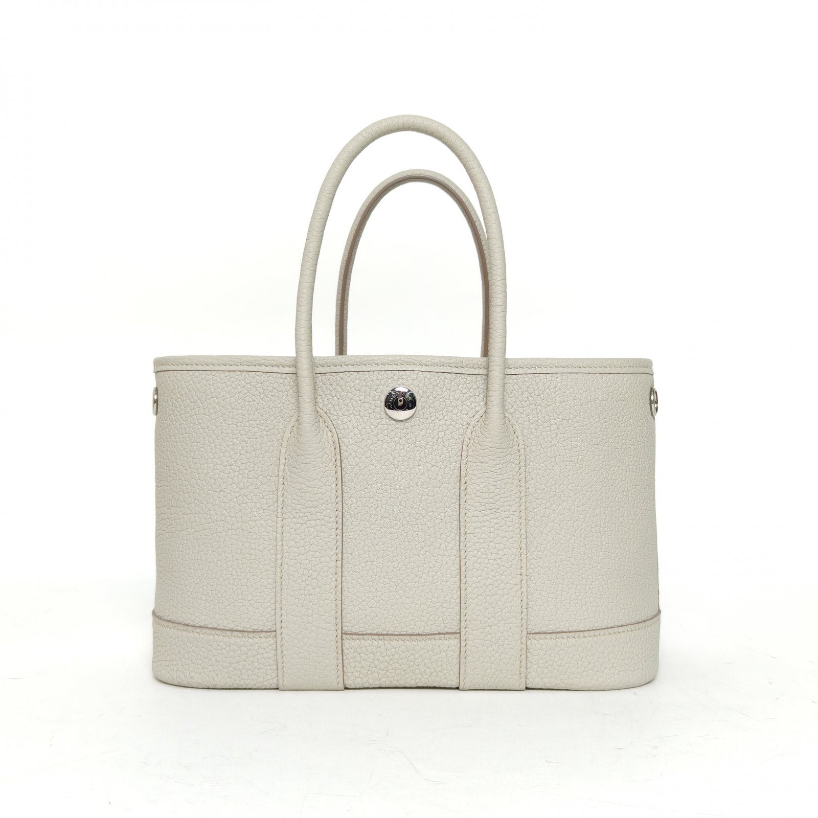 99新 Hermes/爱马仕 小花6枫Mini 花园 冰川白 NEGONA皮 K 银扣 