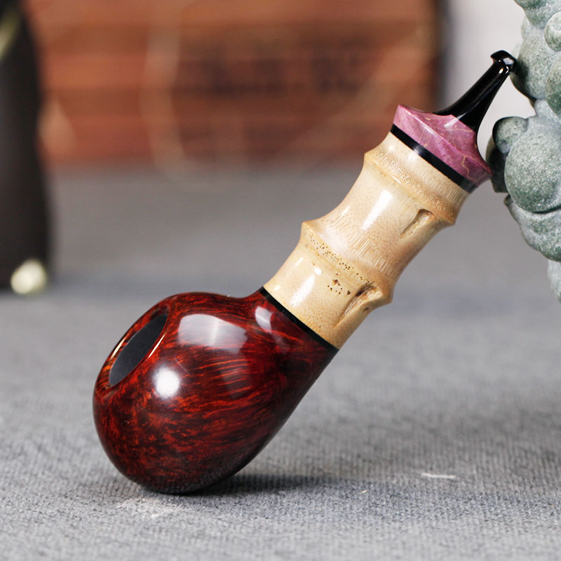 石楠木苹果罗汉竹节款空腔大气室（具体以主播讲解为准）