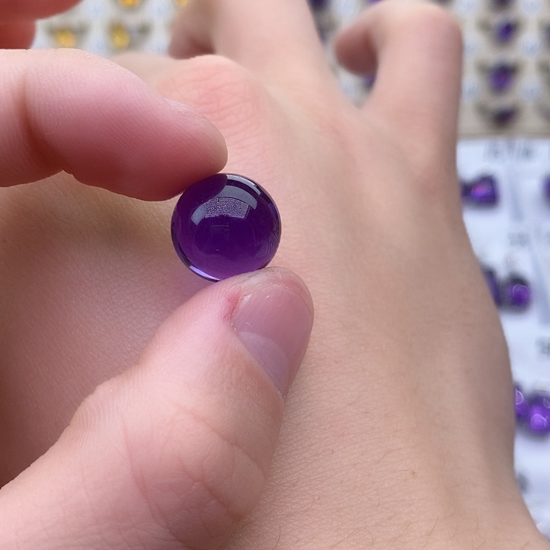 紫晶天然紫水晶裸石定制未镶嵌焦***甜