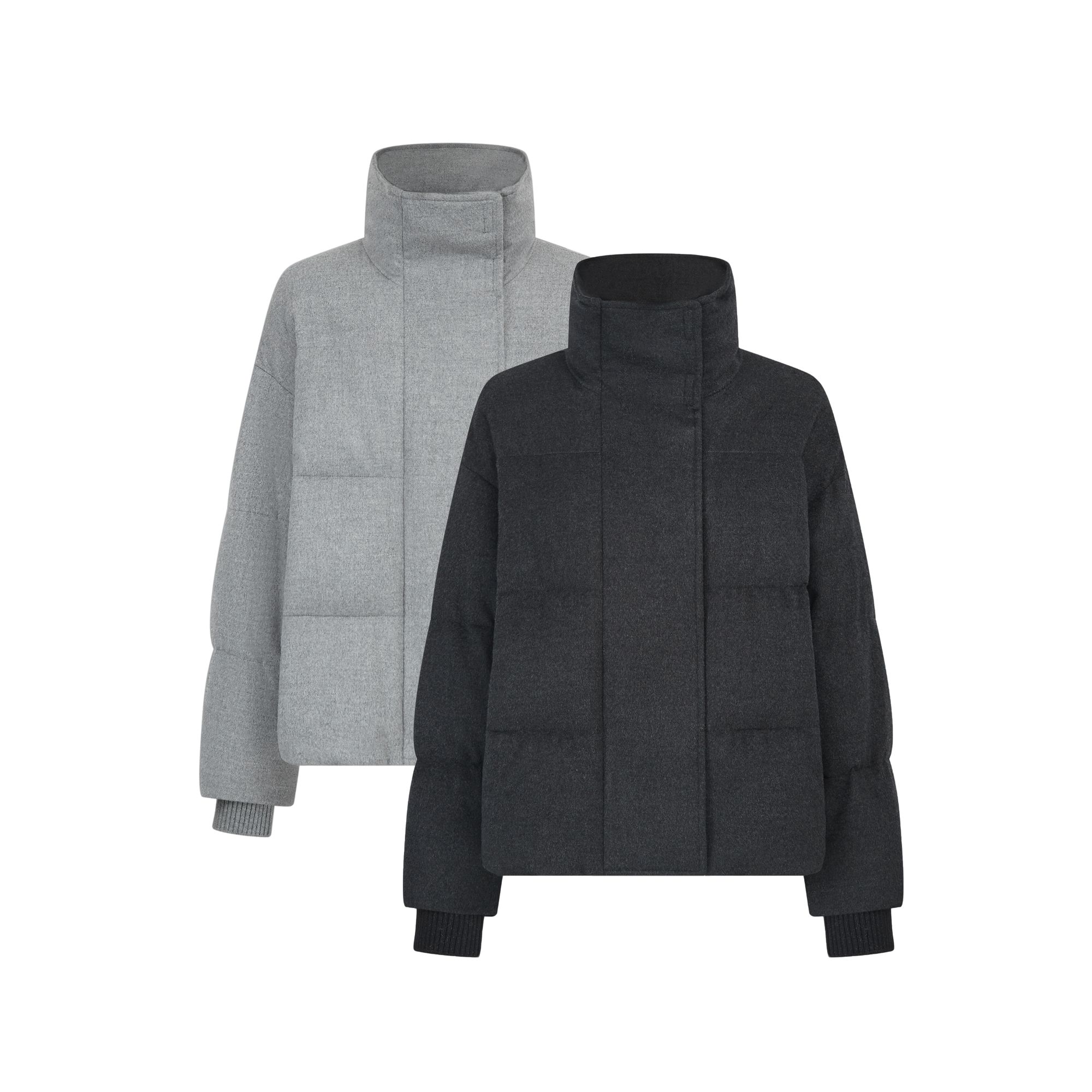 软包桑蚕丝羊毛鹅绒服-25038