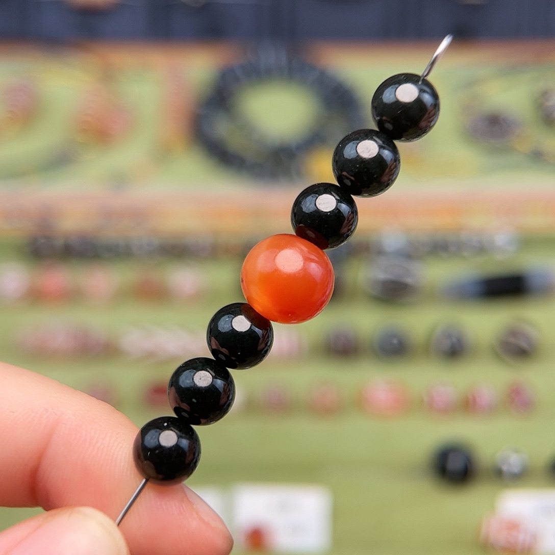 玛瑙/玉髓单珠未镶嵌