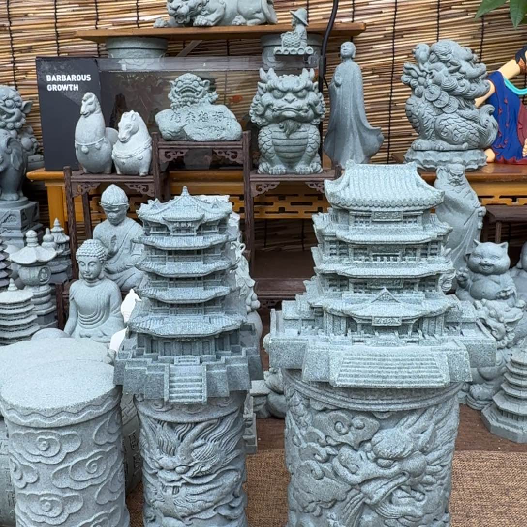 石材青砂石大号黄鹤楼➕滕王阁