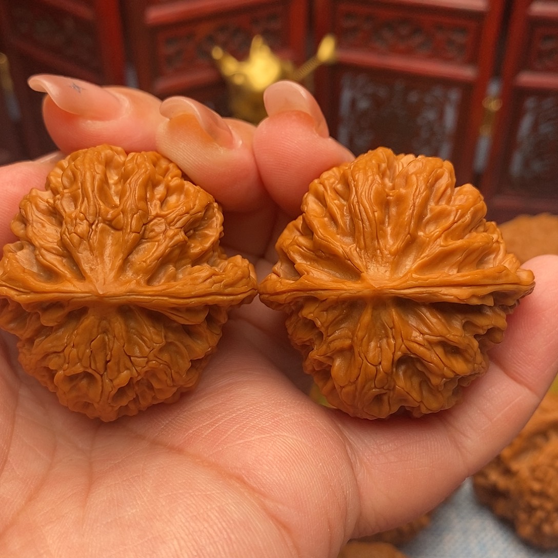 把件文玩核桃42.8精品毕业苹果园