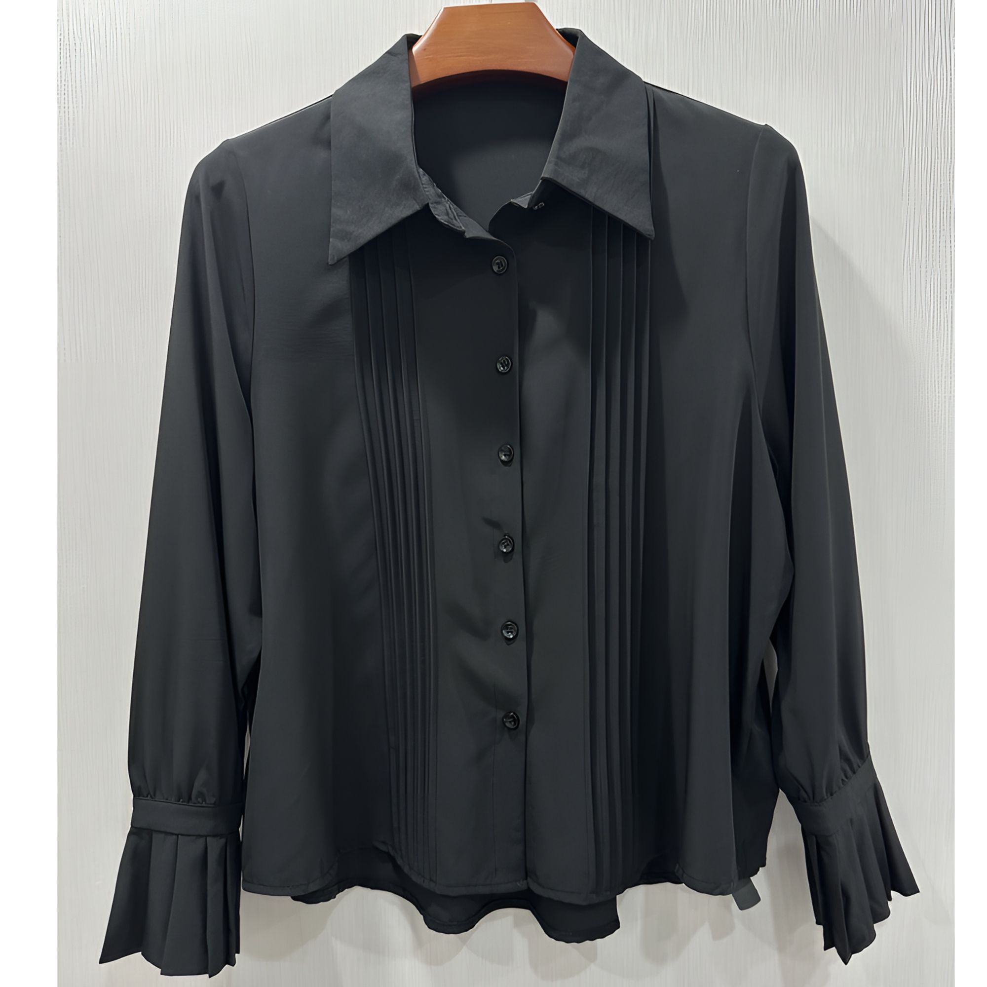 广州玲姐 大码女装宽松减龄显瘦气质条纹衬衫女