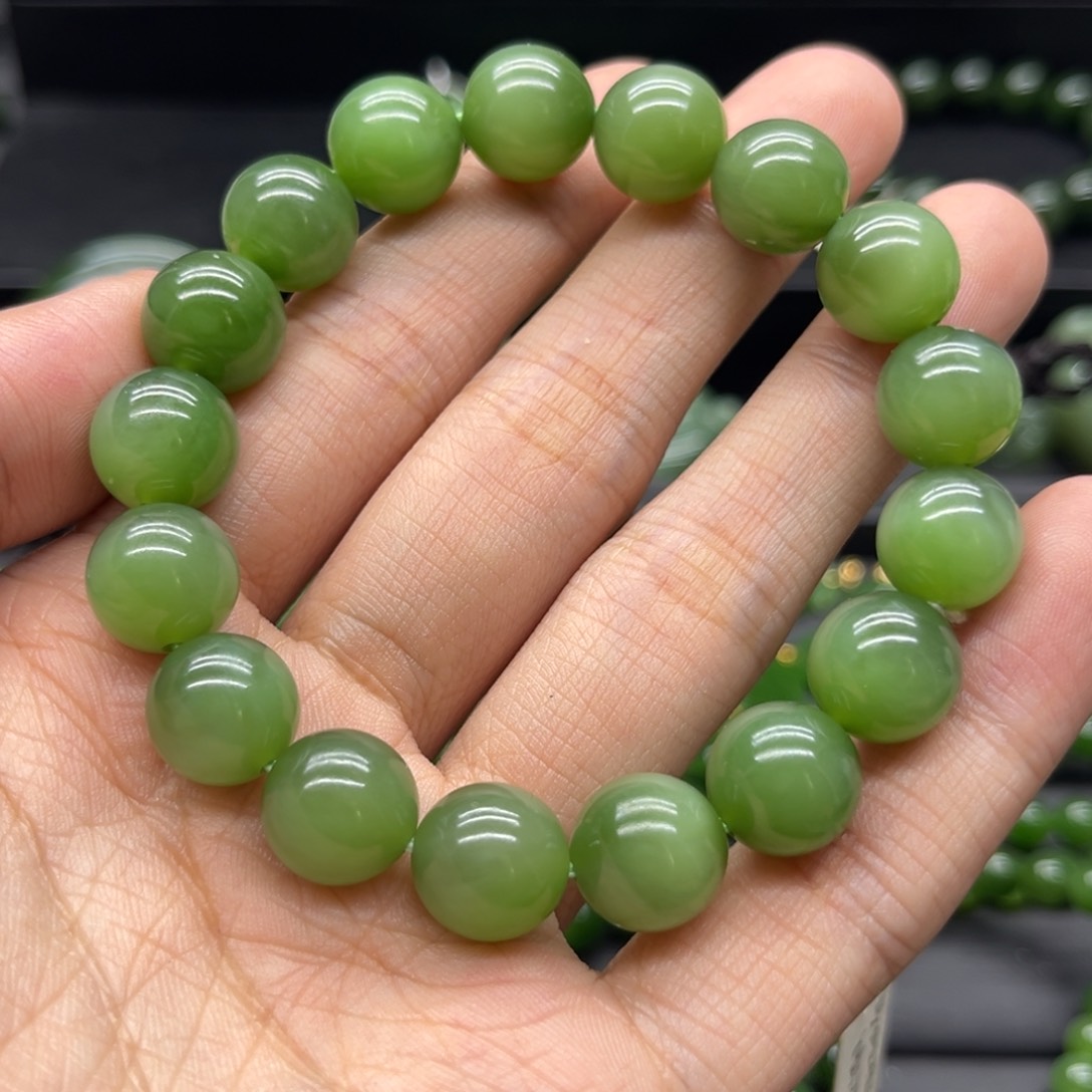 和田玉（碧玉）手链未镶嵌