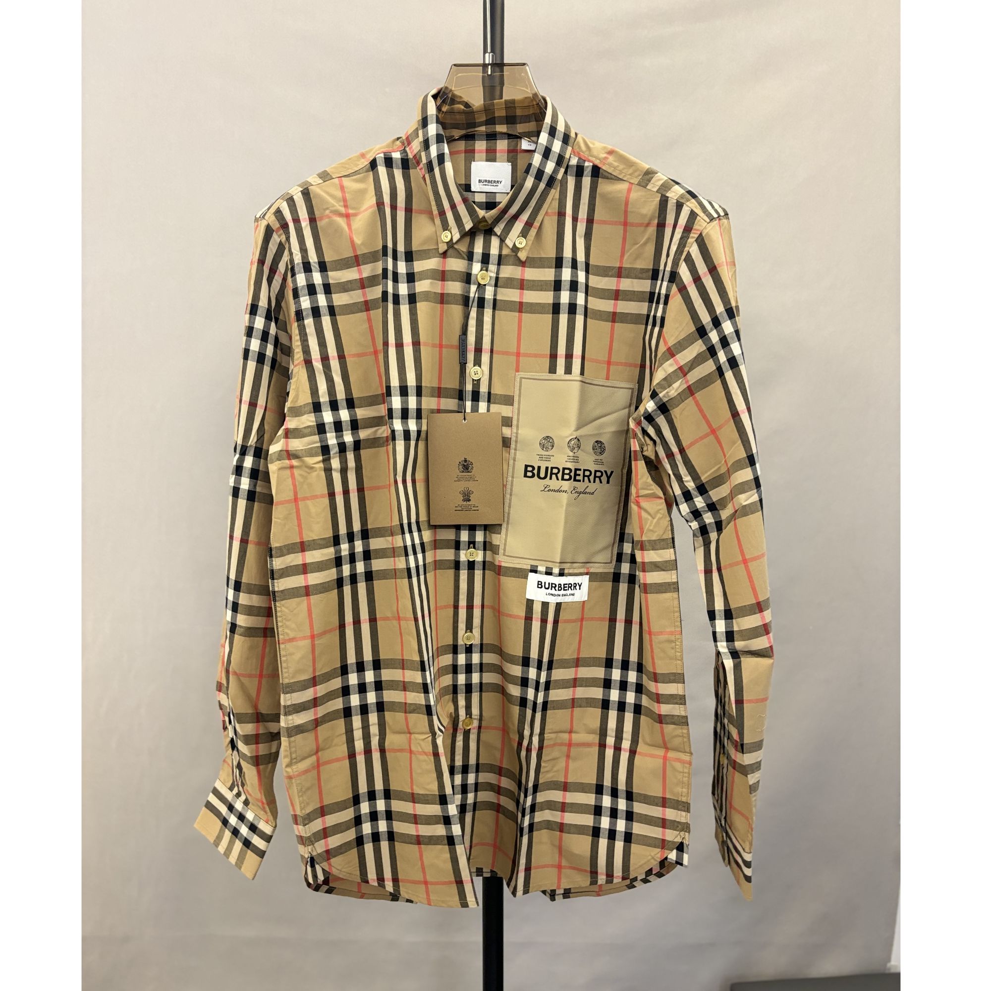 99新 BURBERRY/博柏利 博柏利经典格纹衬衫