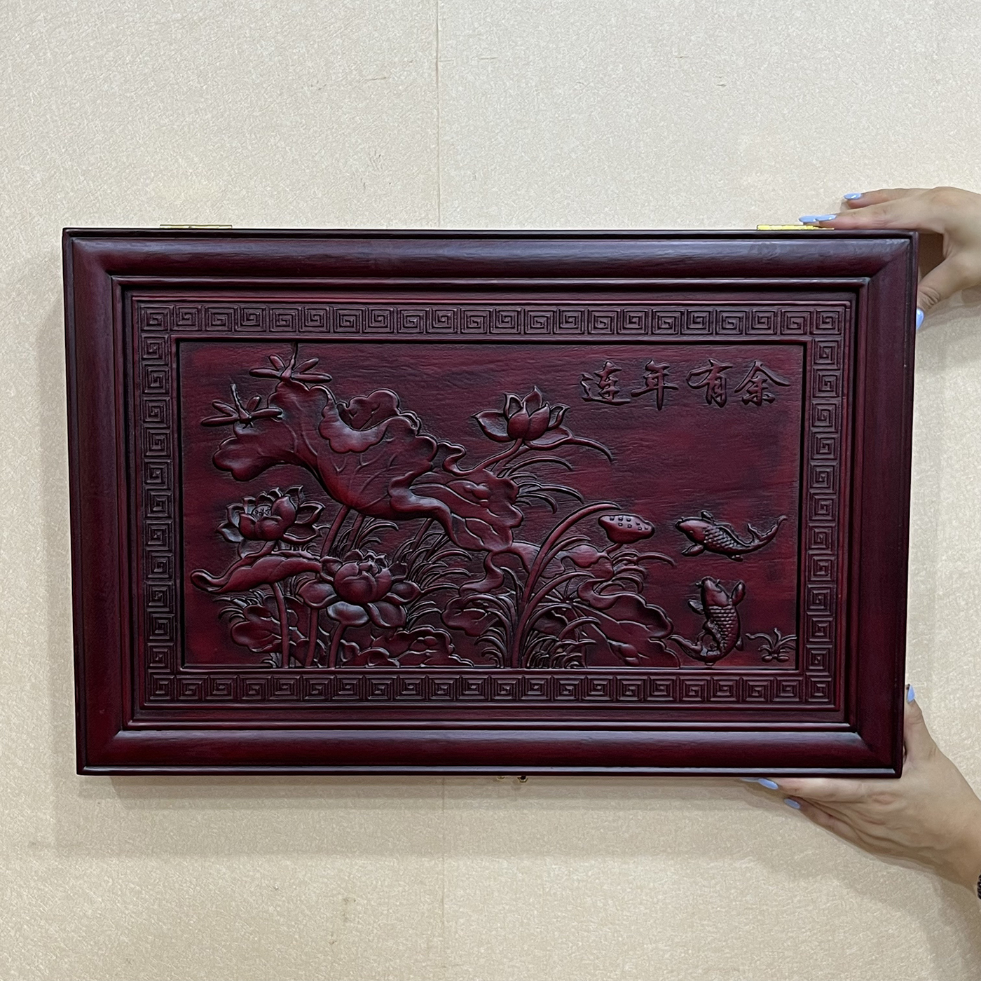 东阳木雕电配装饰画新中式实木中国风电表箱遮挡画电闸空开装饰画
