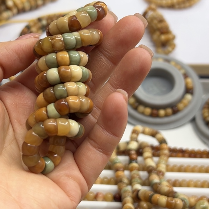 柴***九龙脊菩提手串卡8直切大肠