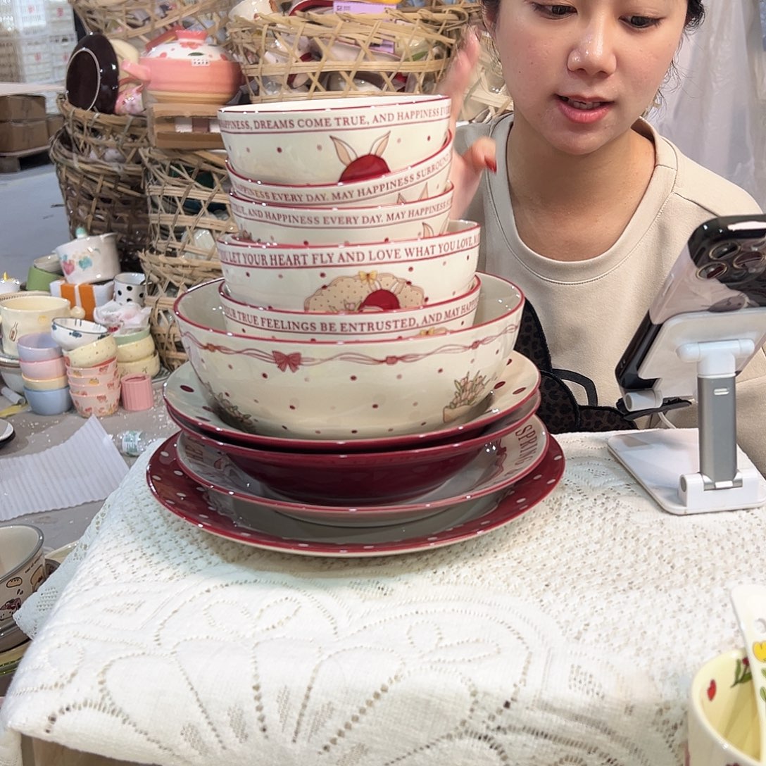 潮州陶瓷工厂微瑕11件套