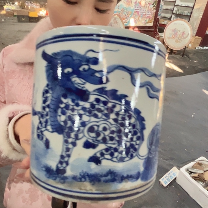 其他瓷景德镇高温瓷笔筒