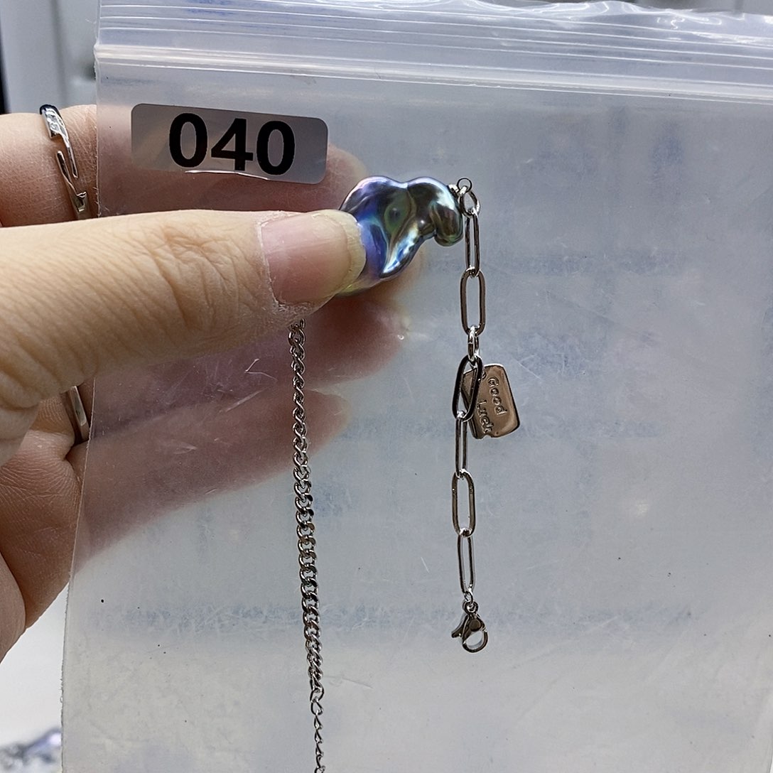 颈饰合金淡水珍珠