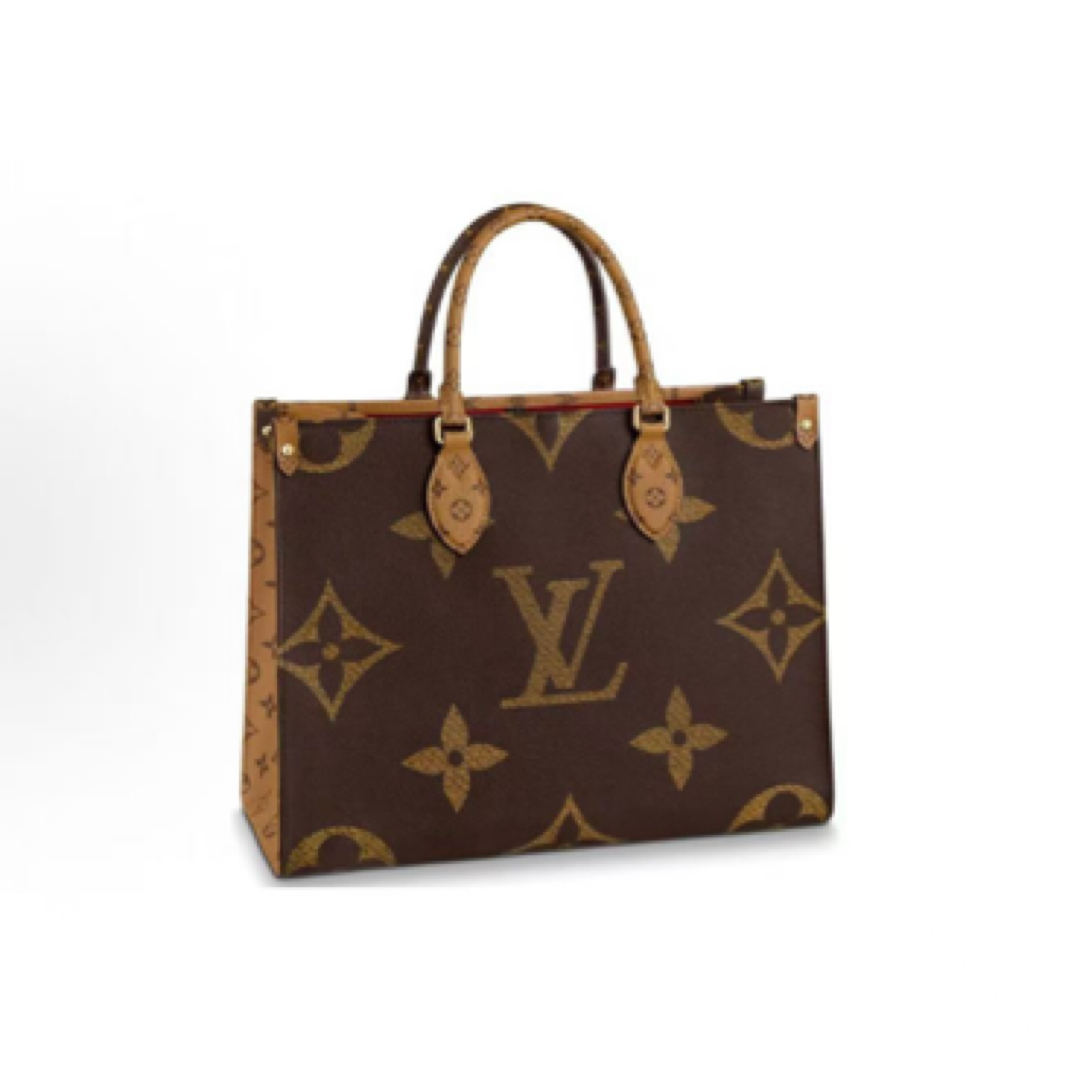 99新 LouisVuitton/路易威登 on the go 中号老花 芯片款/JW4180