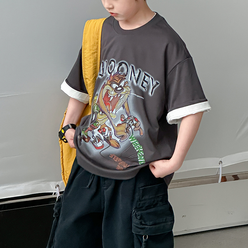 Mast『230g全棉双纱』亲子装2025夏季青少年男女百搭短袖T恤10