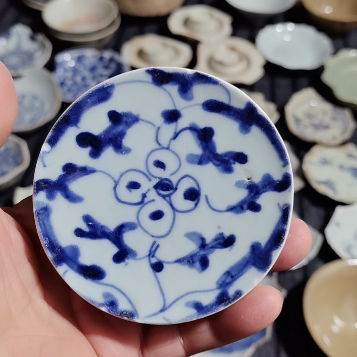 瓷片青花影青杯垫标夲