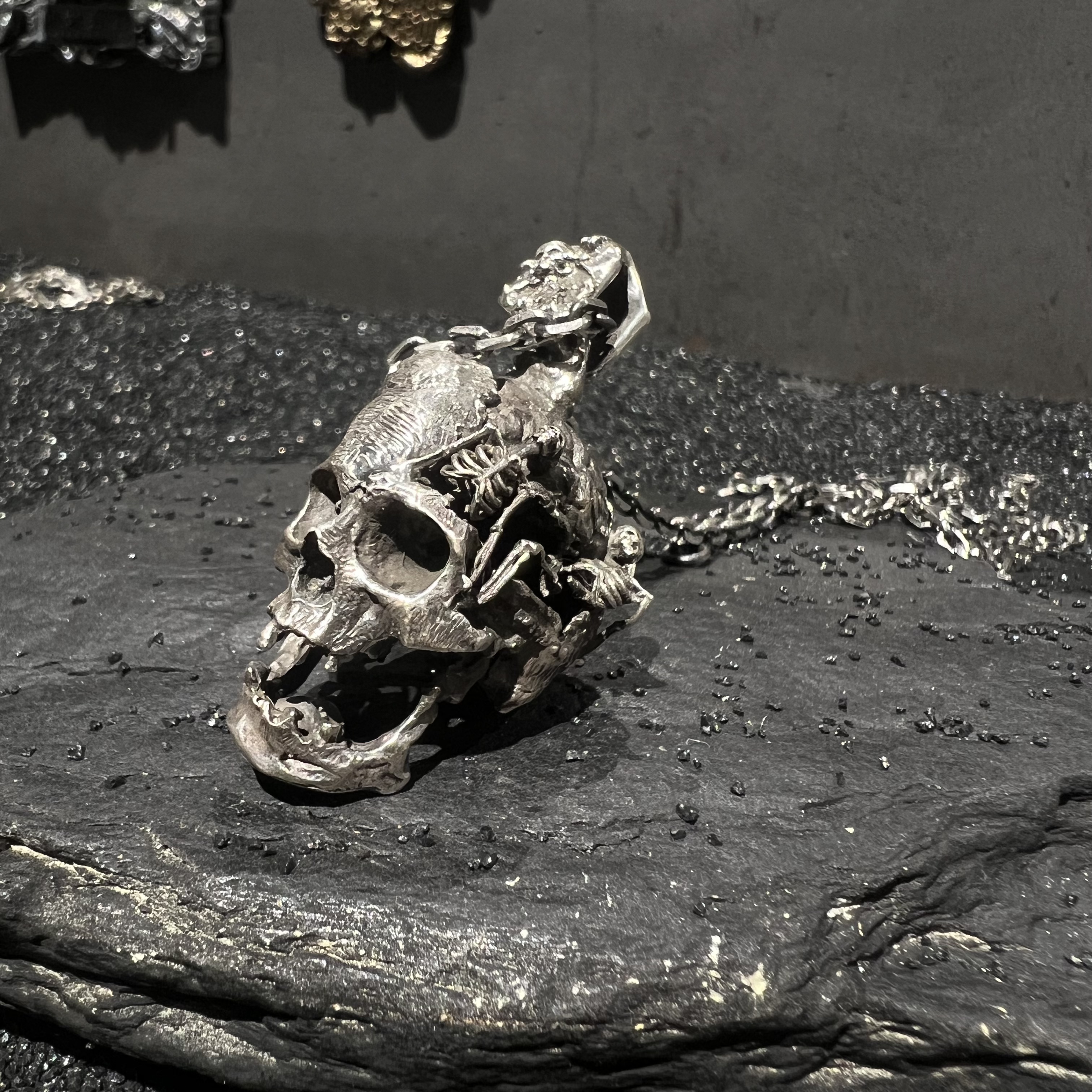 坠链均925银 灵史会馆-925银-骷髅项链