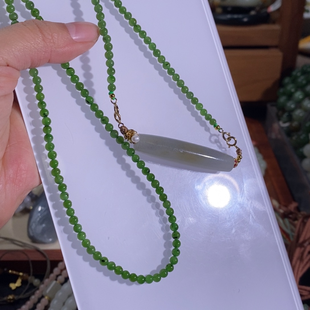 和田玉未镶嵌颈饰