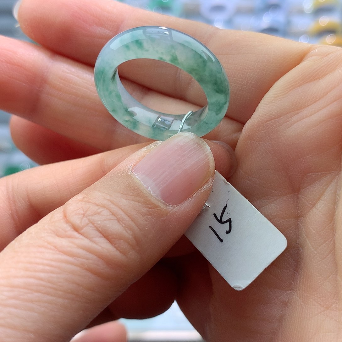 翡翠戒指未镶嵌w15号