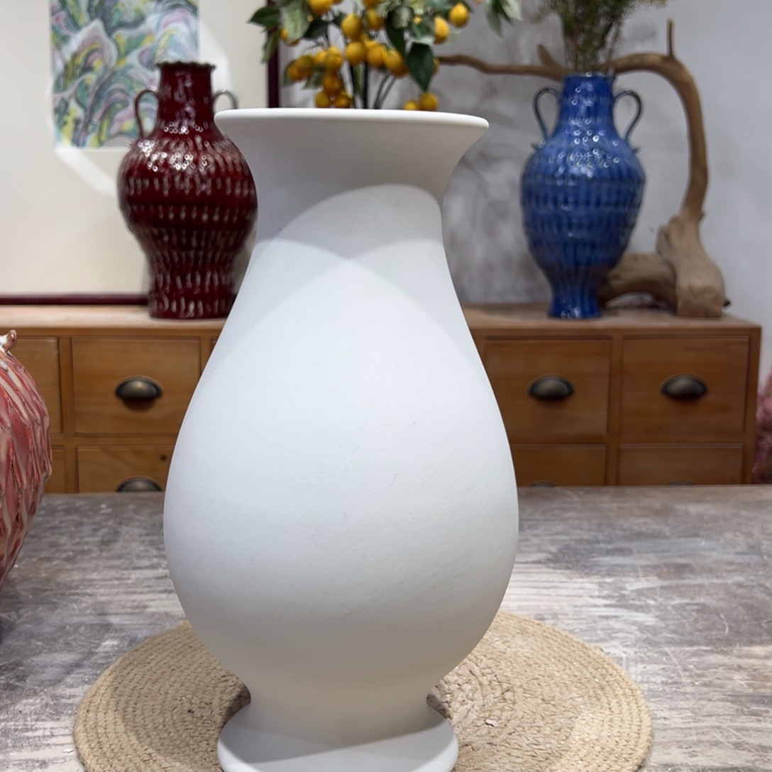 摆件陶瓷花瓶高31口7