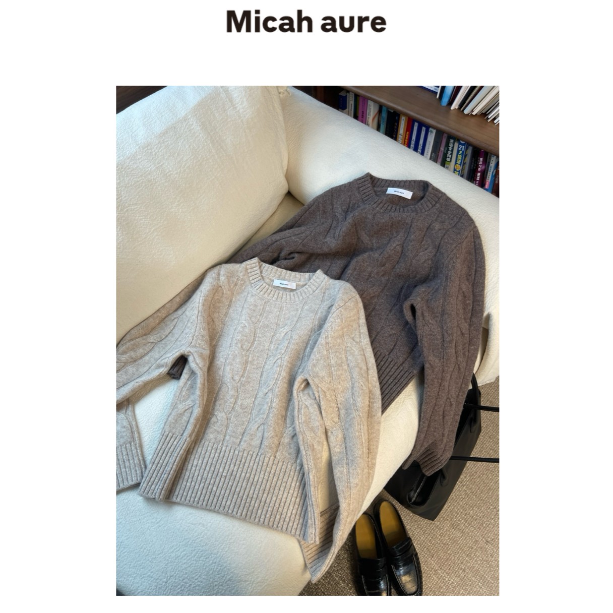Micah aure  「愿望」～新年战袍～100%绵羊毛扭花毛衣
