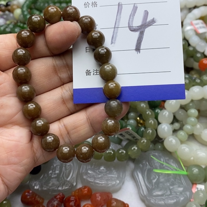 和田玉未镶嵌手链