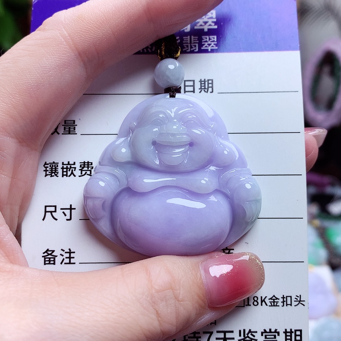 颈饰未镶嵌翡翠佛公02