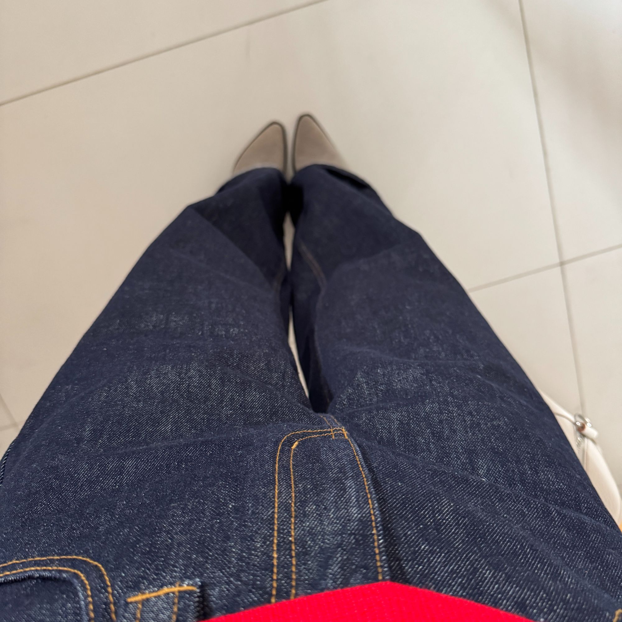 【丽姐女装】丹宁‘原牛’｜质感担当 秋冬实用遮胯大牌牛仔裤K0377