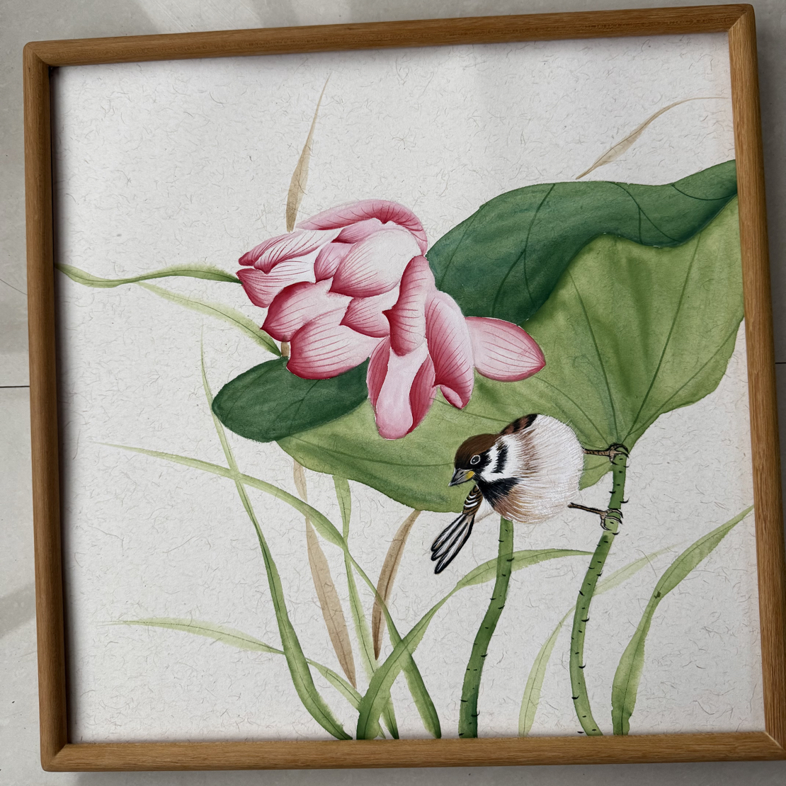 荷韵荷花 尺寸40x40