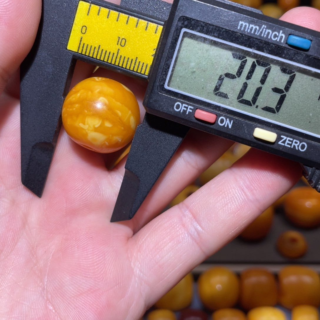 琥珀未镶嵌裸石苹果珠