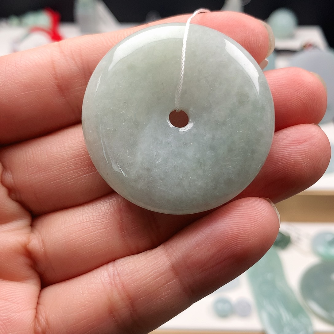 翡翠未镶嵌吊坠(不含链)15平安扣