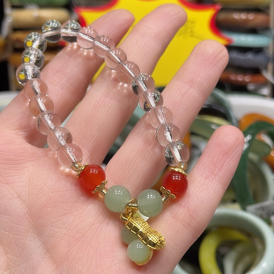 蛇纹石玉手串未镶嵌