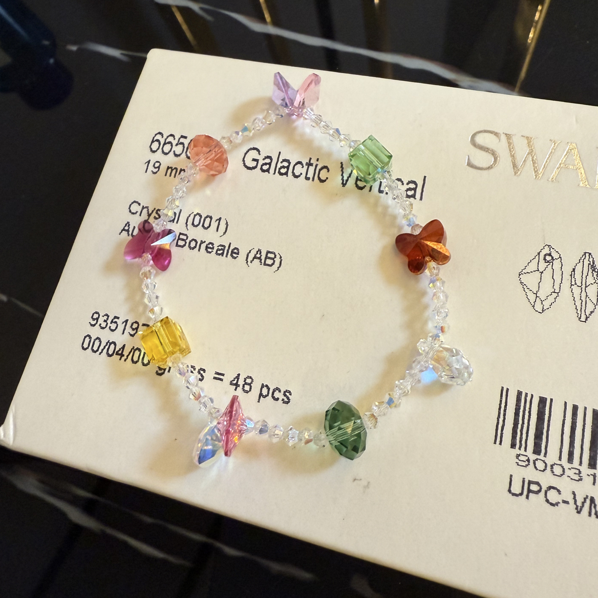 非金属仿水晶手链 【彩虹精灵】施家华子水晶手串串珠饰品百搭