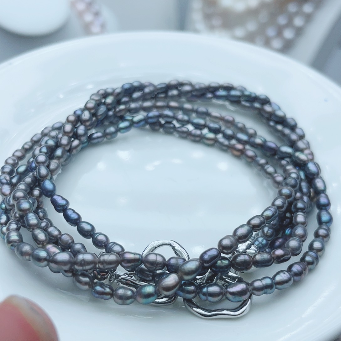 淡水珍珠颈饰钛钢