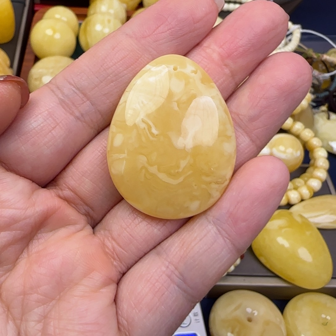 蜜蜡颈饰未镶嵌天然蜜蜡