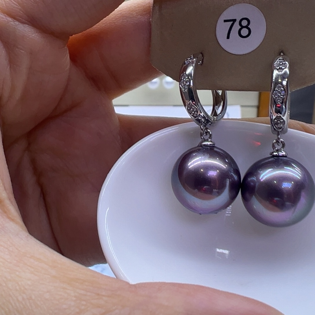 未镶嵌淡水珍珠耳饰