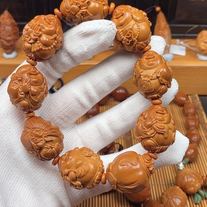橄榄核手串曹华老师欢喜弥勒