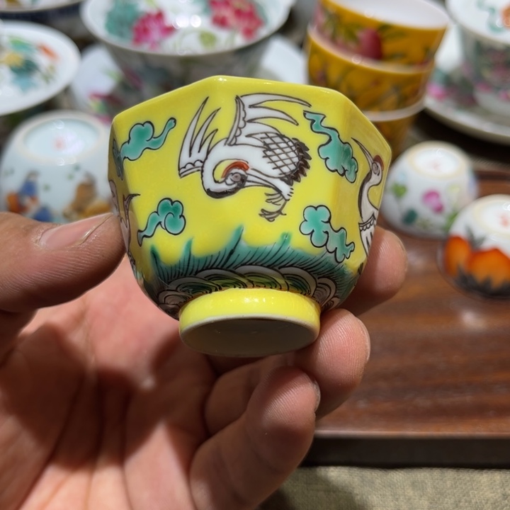 纯手绘精品盖碗杯