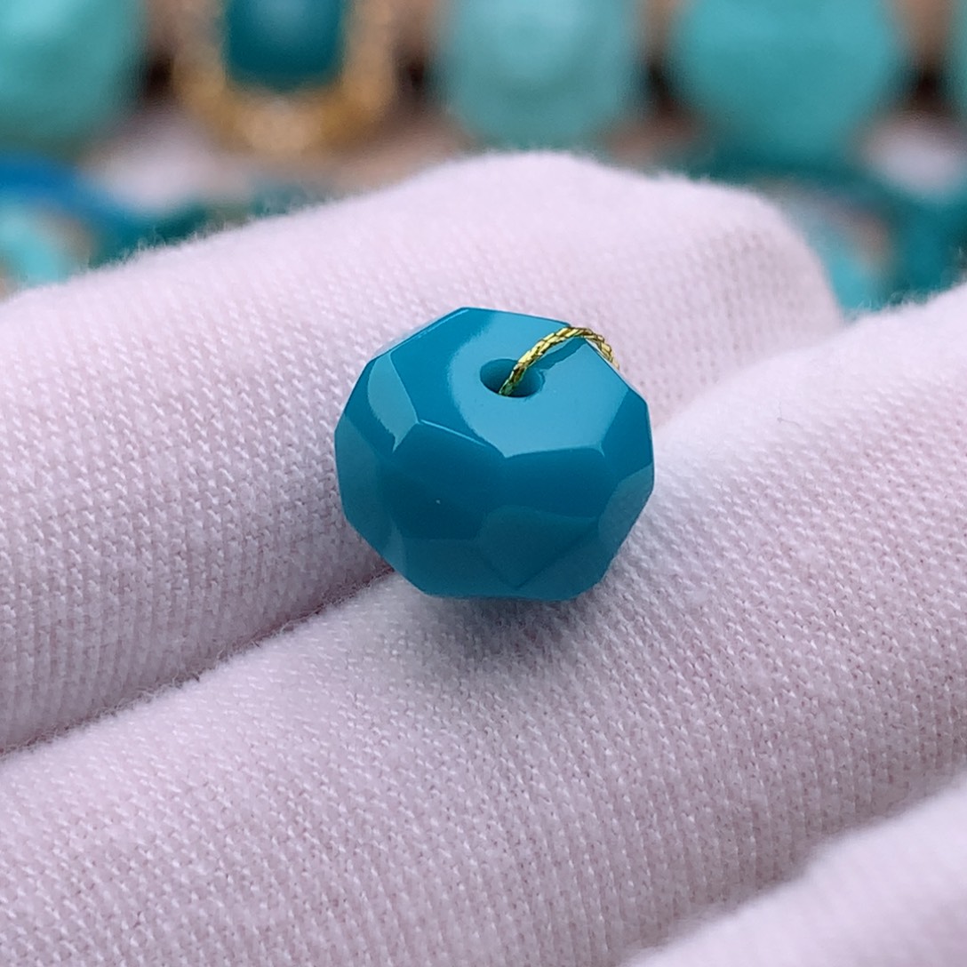 绿松石珠宝奇石未镶嵌10.5✖️6.8mm无相