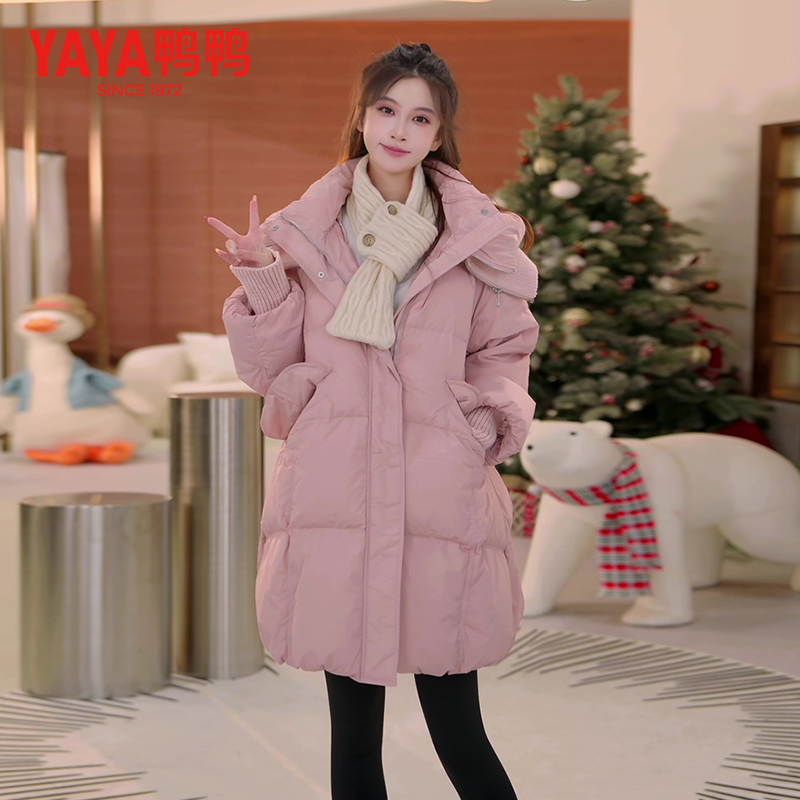 时尚加厚宽松百搭女装羽绒服短款立领冬季YE3B625205H