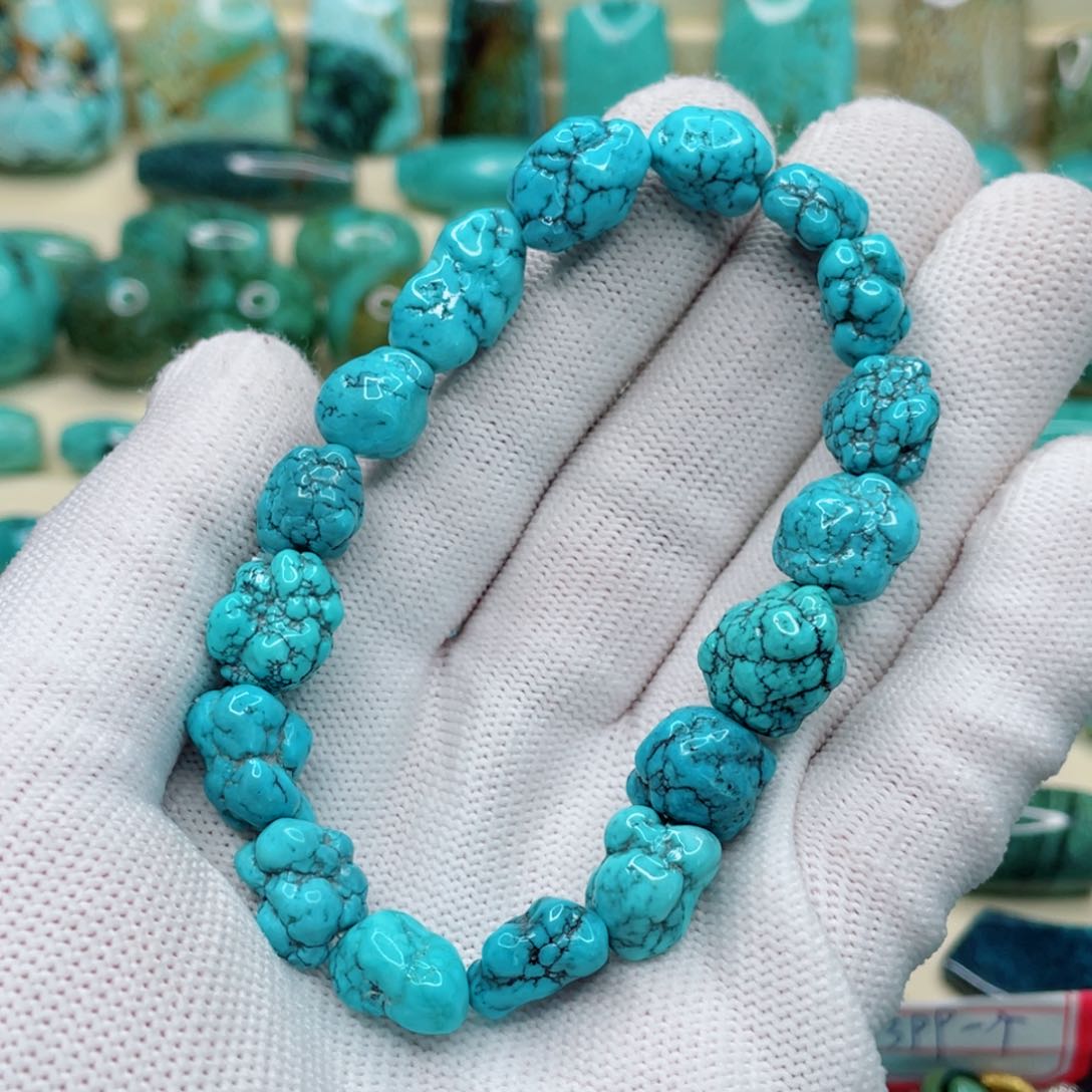 绿松石珠宝奇石未镶嵌