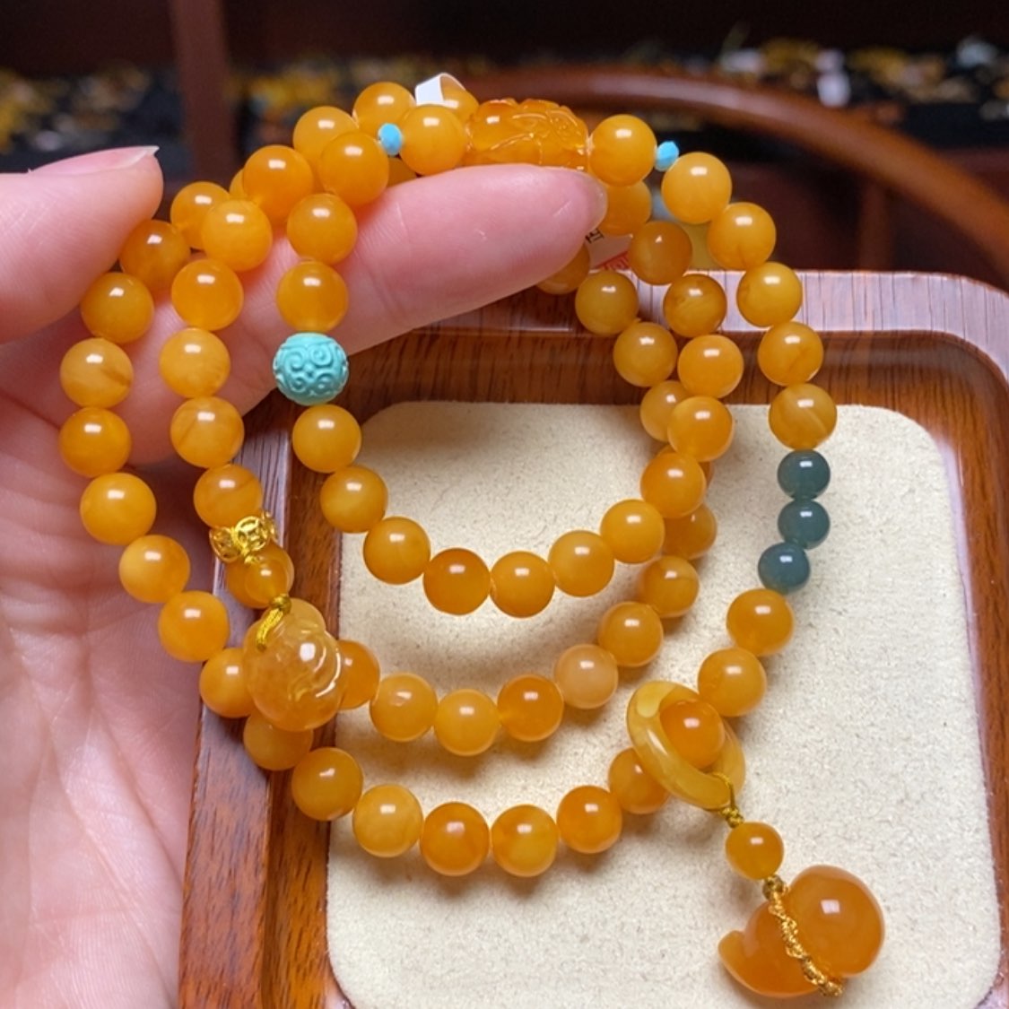 【闪购商品】蜜蜡手链未镶嵌手串